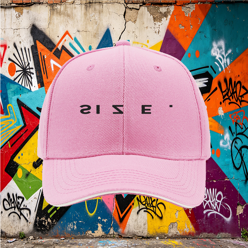 Unisex Classic Sandwich Hat with Size Print Design | Lightweight Baseball Cap for Outdoor Activities, Travel, and Casual Wear | Perfect for Men and Women Seeking Comfortable Sun Protection and Stylish Look