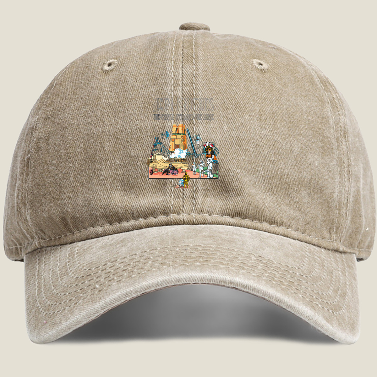 Jedi Knights: The Force Remains the Same – Darth Vader, Emperor Palpatine, Stormtroopers, and Iconic Star Wars Characters - Washed Denim - Baseball Cap