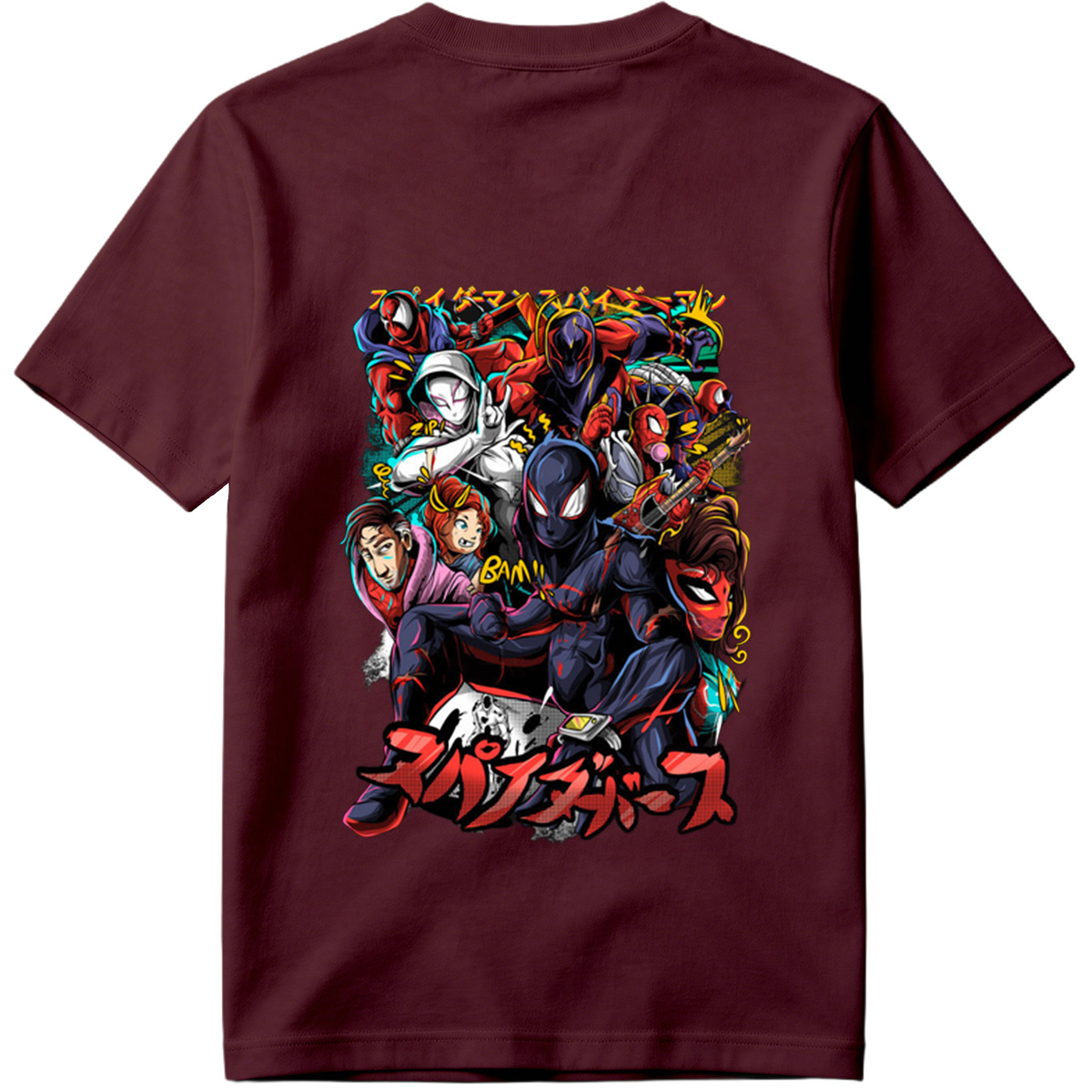 Spider-Verse: Miles Morales, Gwen Stacy, Peter Parker, and the Spider-Family - Tee