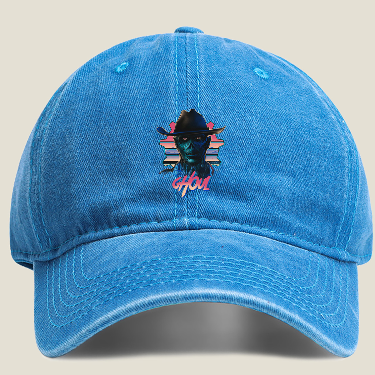 The Ghoul: Fallout Character Art - Washed Denim - Baseball Cap