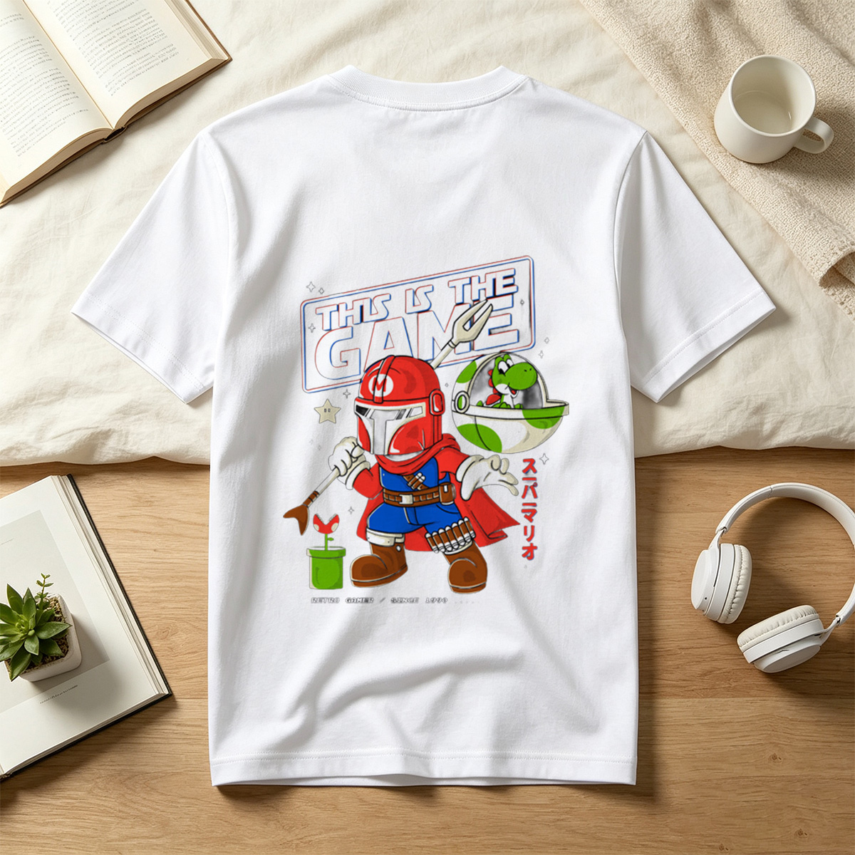 Super Mario Meets Mandalorian: This Is The Game - Tee