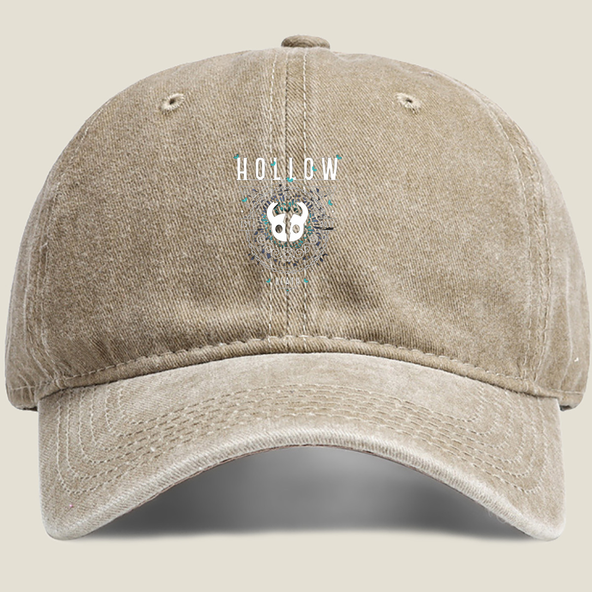 Hollow Knight: Hollow Death - Washed Denim - Baseball Cap