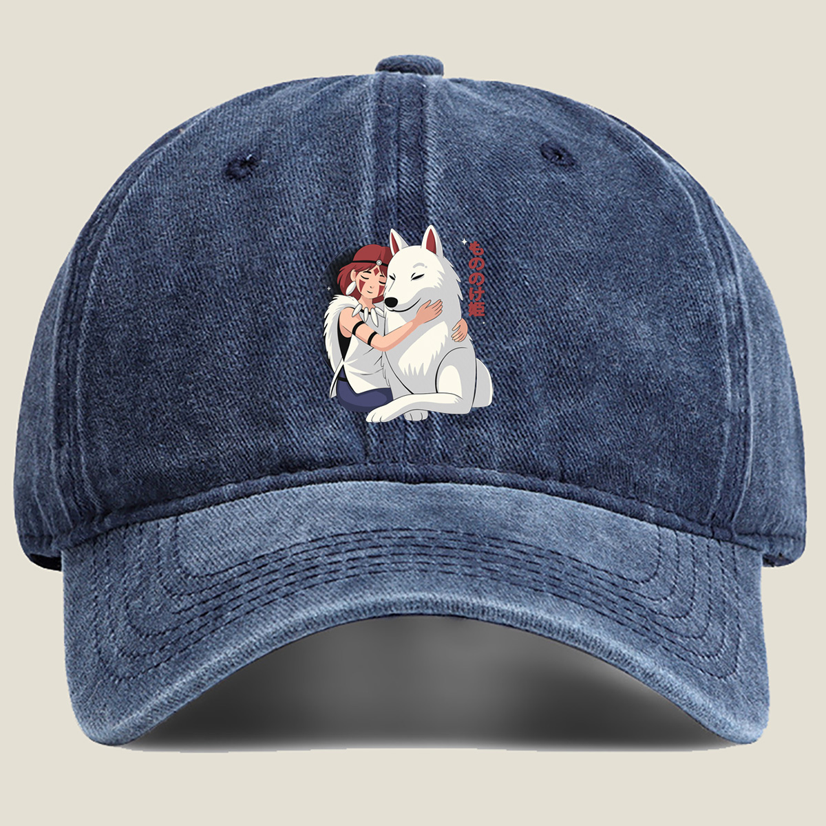 Princess Mononoke: San and Moro - Washed Denim - Baseball Cap