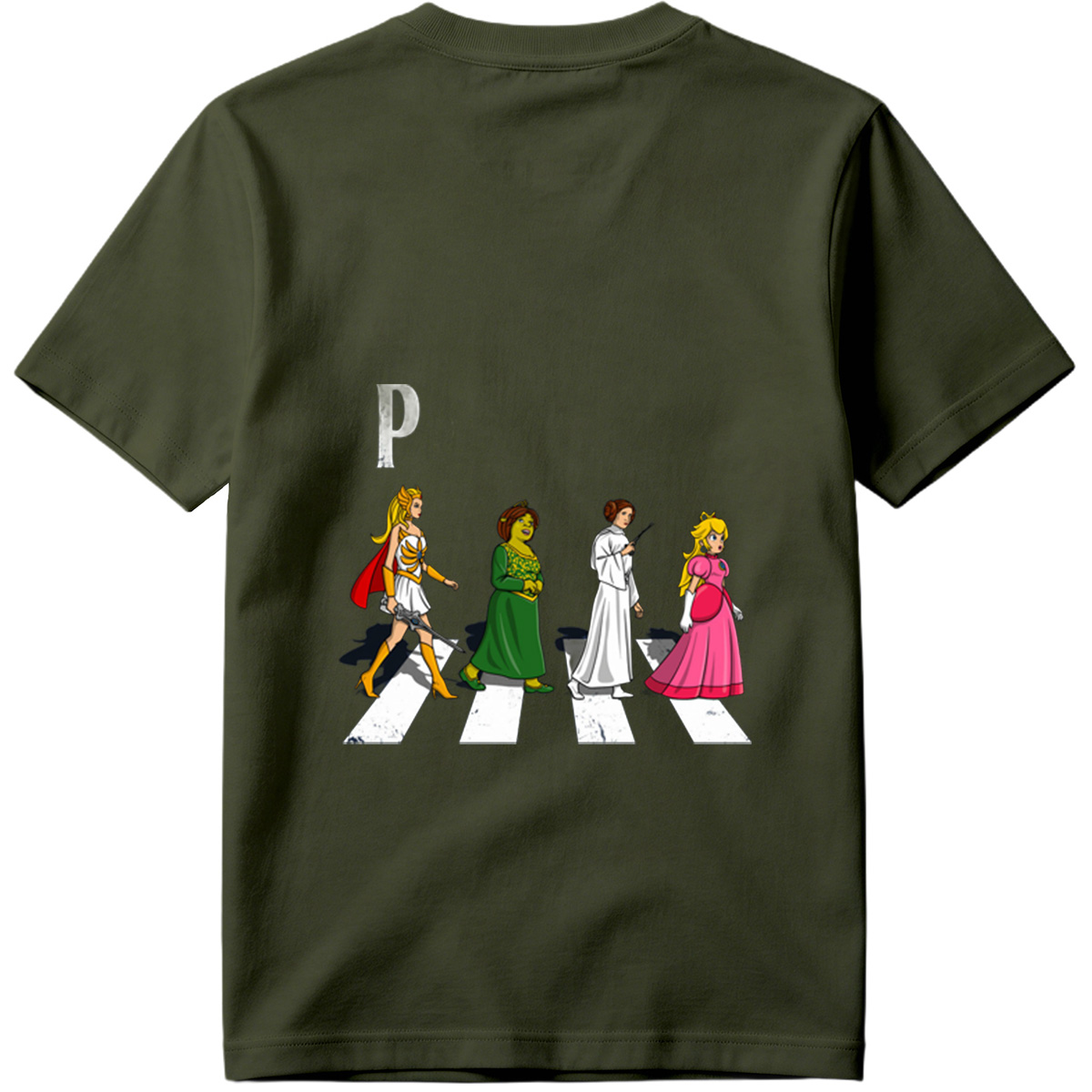 The Princesses: Wonder Woman, Shrek, Princess Leia, and Princess Peach - Tee
