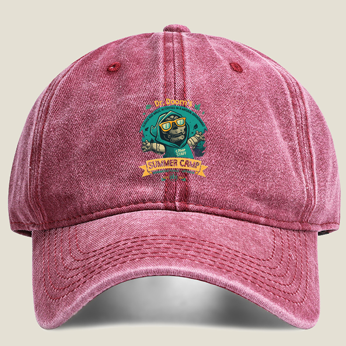 Dr. Doom's Summer Camp - Washed Denim - Baseball Cap