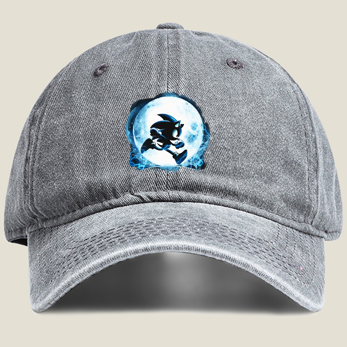Sonic the Hedgehog: Shadow in Moonlight - Washed Denim - Baseball Cap
