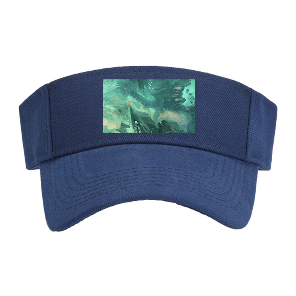 Underwater Scene with Colorful Fish and Coral -  Visor cap