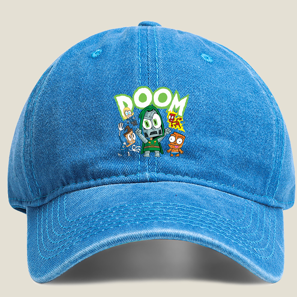 Doom: Doctor Doom and the Marvel Minis - Washed Denim - Baseball Cap
