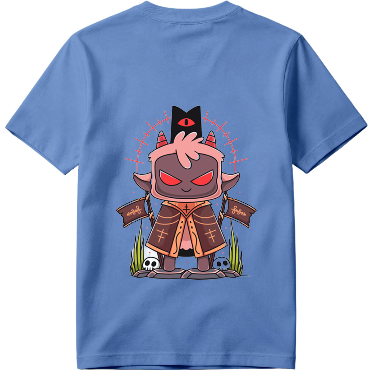 Demon King with Red Eyes and Horns - Tee
