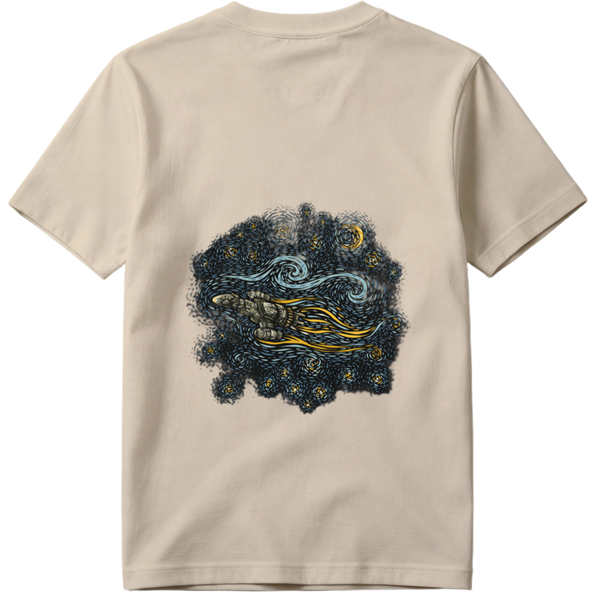 Cyberpunk Hand in Starry Night - Tee