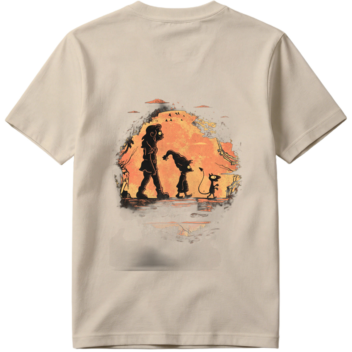 Coraline and the Other Mother with Cat - Tee