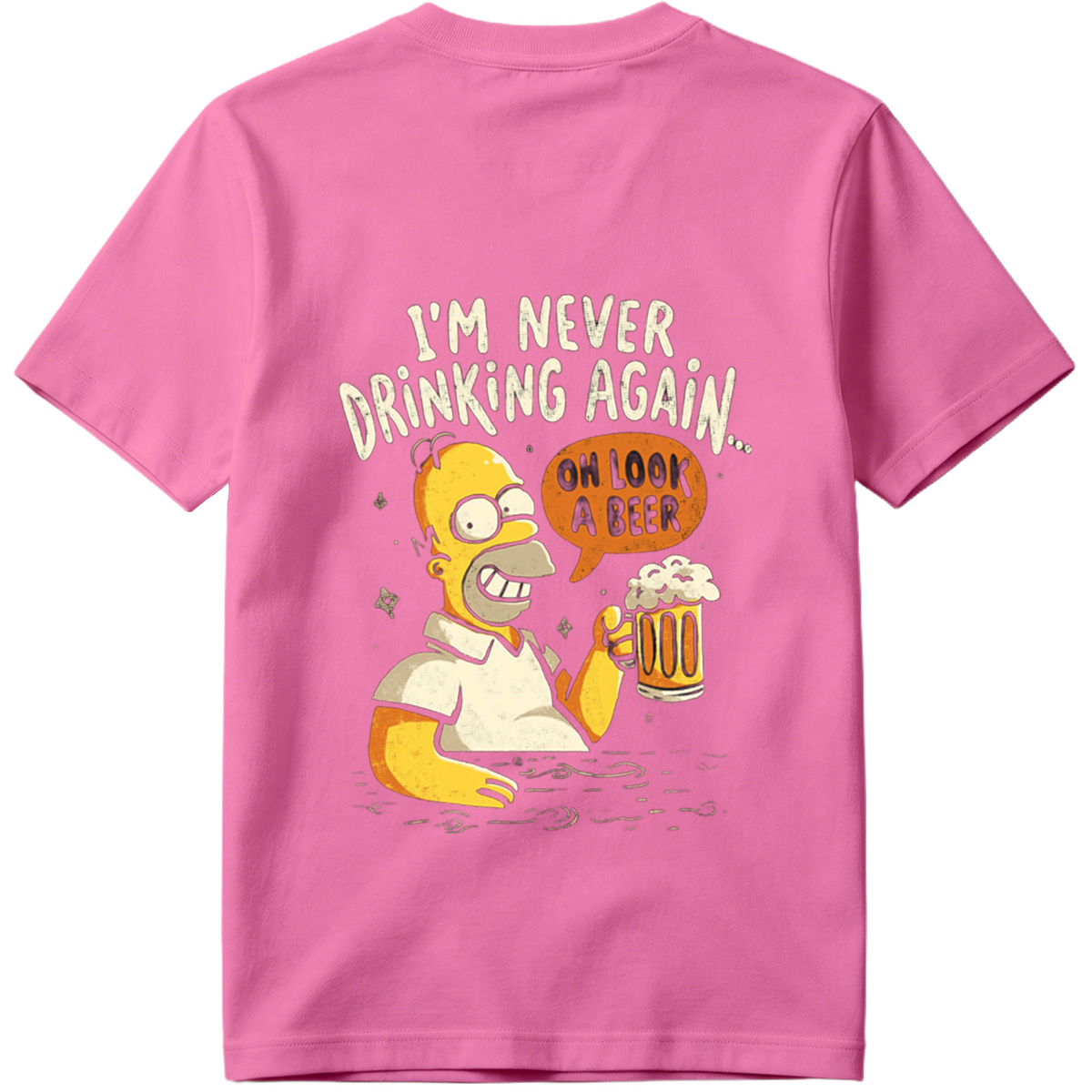 Homer Simpson I'm Never Drinking Again - Tee