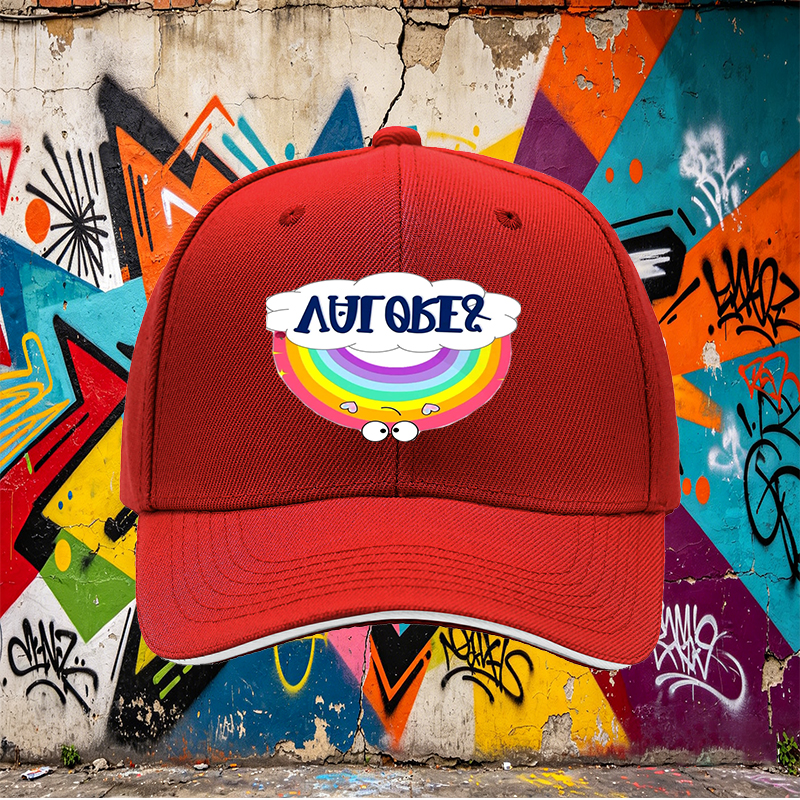 Unisex Classic Sandwich Hat with Rainbow and 