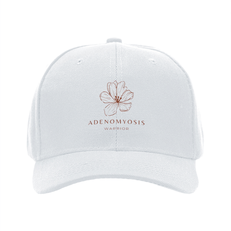 1pc New Baseball Cap with Adenomyosis Warrior Floral Print Unisex Adjustable Hat for Outdoor Activities and Daily Wear Suitable for Adults