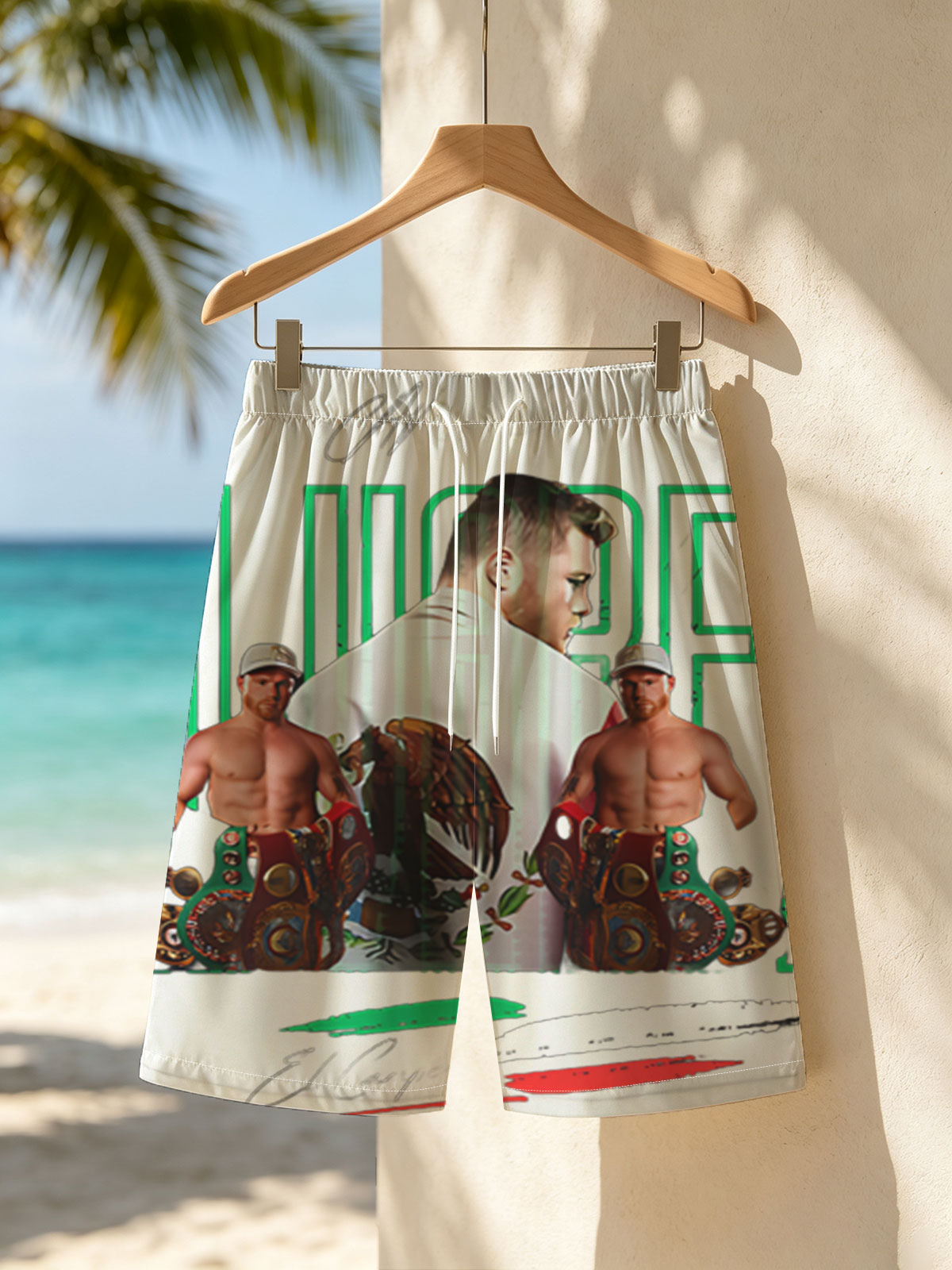 Canelo Alvarez: The Champion of Boxing Glory -  Beach shorts