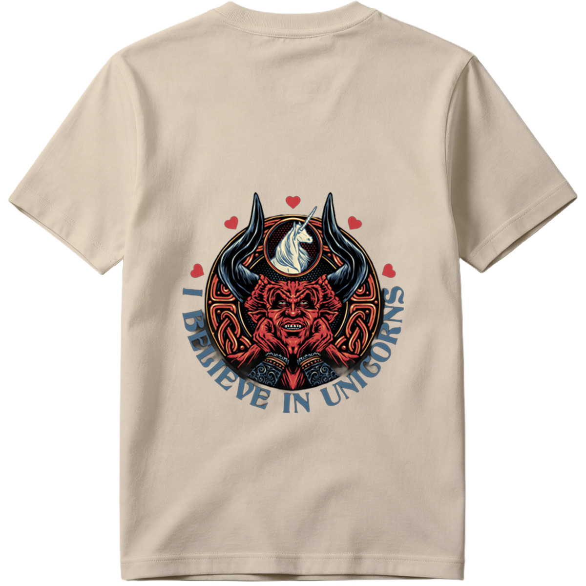 I Believe in Unicorns - Devil and Unicorn Design - Tee
