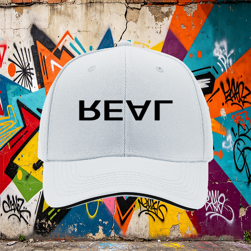 Unisex Classic Sandwich Hat with Real Print Design – Perfect for Outdoor Activities, Casual Wear, and Everyday Use – Ideal for Adults Seeking Stylish and Comfortable Headwear