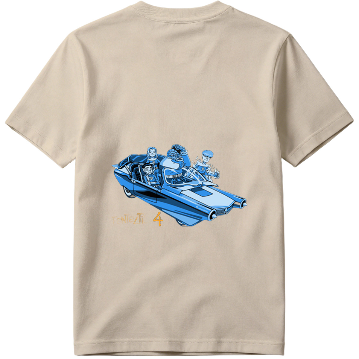Fantastic Four in the Futuristic Car - Tee