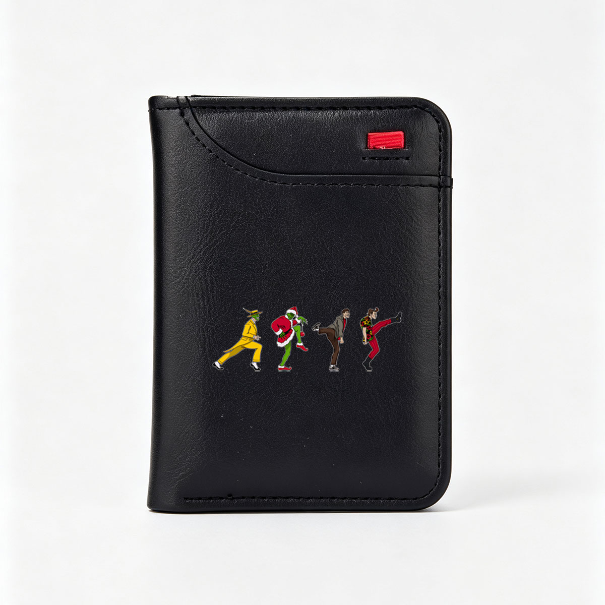 The Grinch, The Joker, and Two Men Dancing in a Line - Vertical Style Wallet