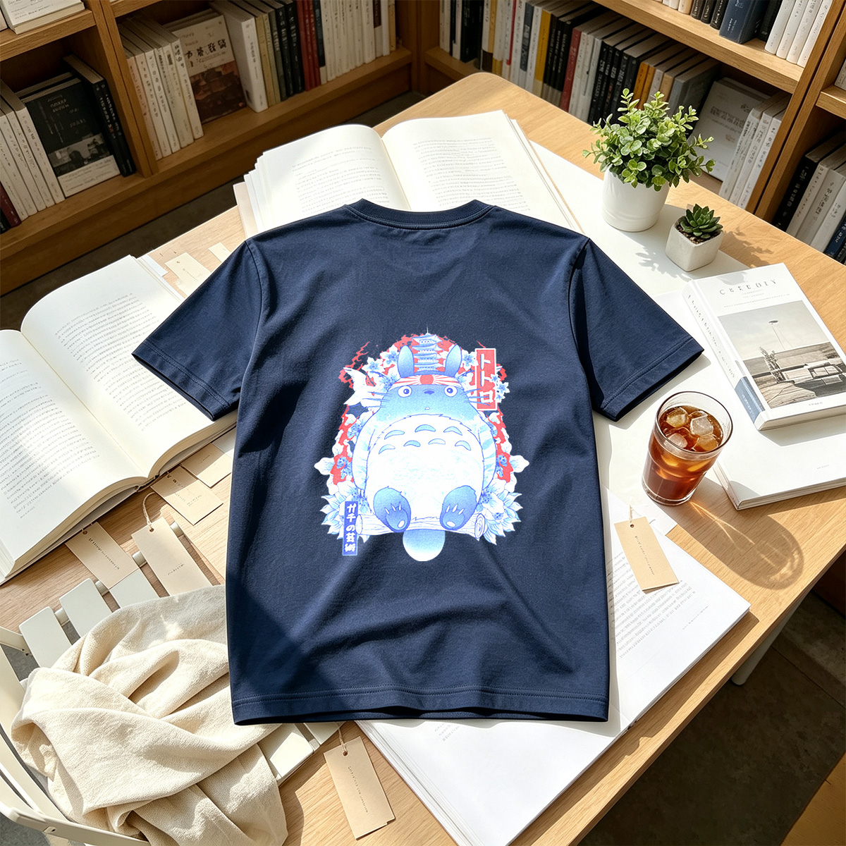 Totoro Japanese Art Design - Tee