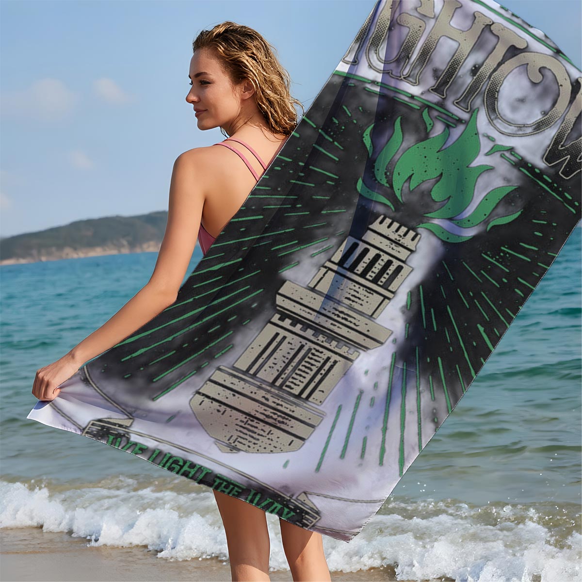 House Hightower: We Light the Way - Game of Thrones House Sigil - Beach towels