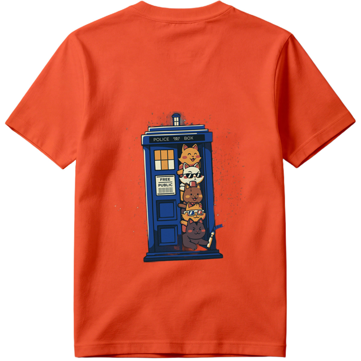 Doctor Who Cats in the TARDIS - Tee