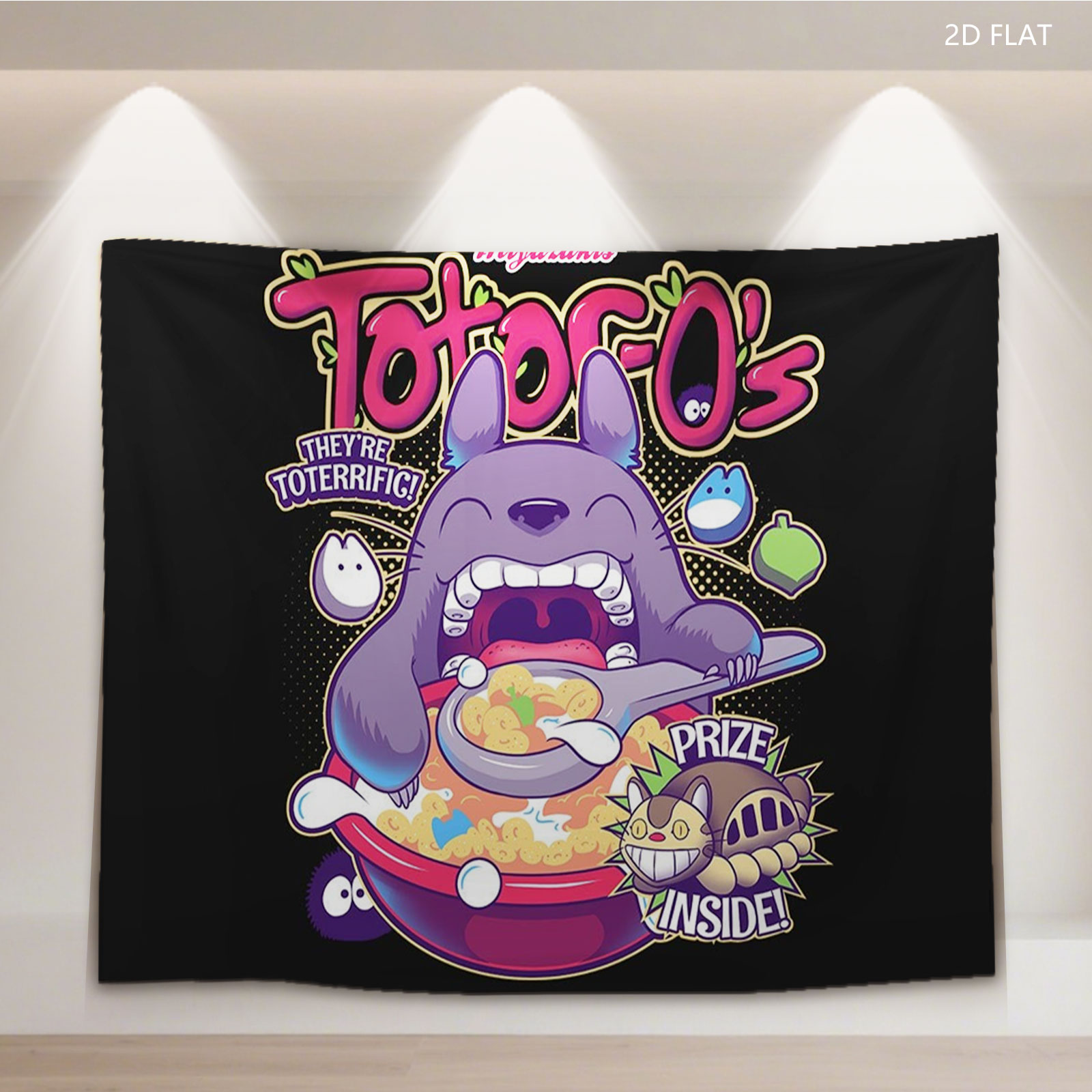 Miyazaki's Totoro's Cereal: They're TOTERRIFIC! Prize Inside! - Tapestry