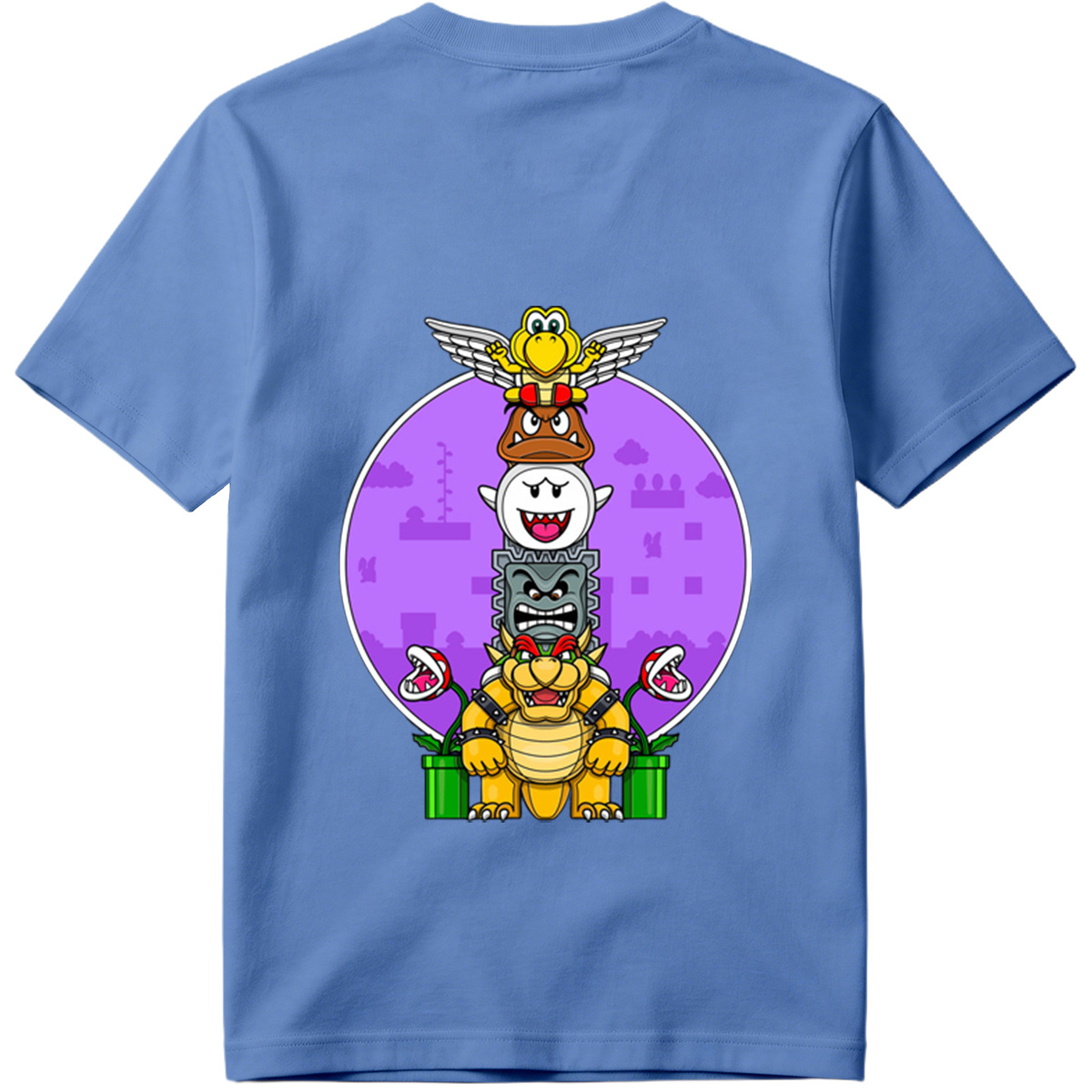 Super Mario - Bowser, Koopalings, and Enemies Stack - Tee