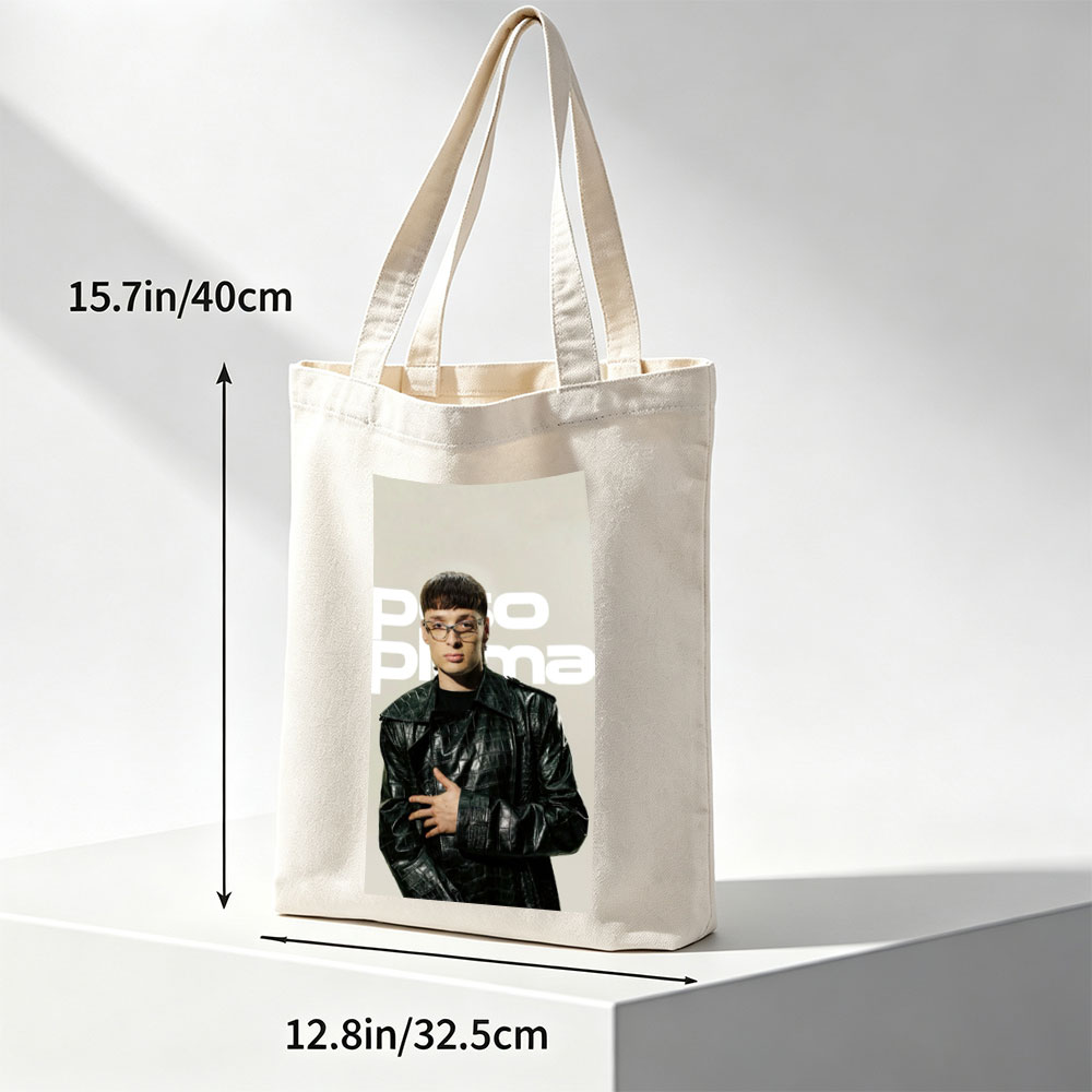 Polo G in a Bold Leather Look – Fashion Portrait with Statement Glasses - Canvas tote bags