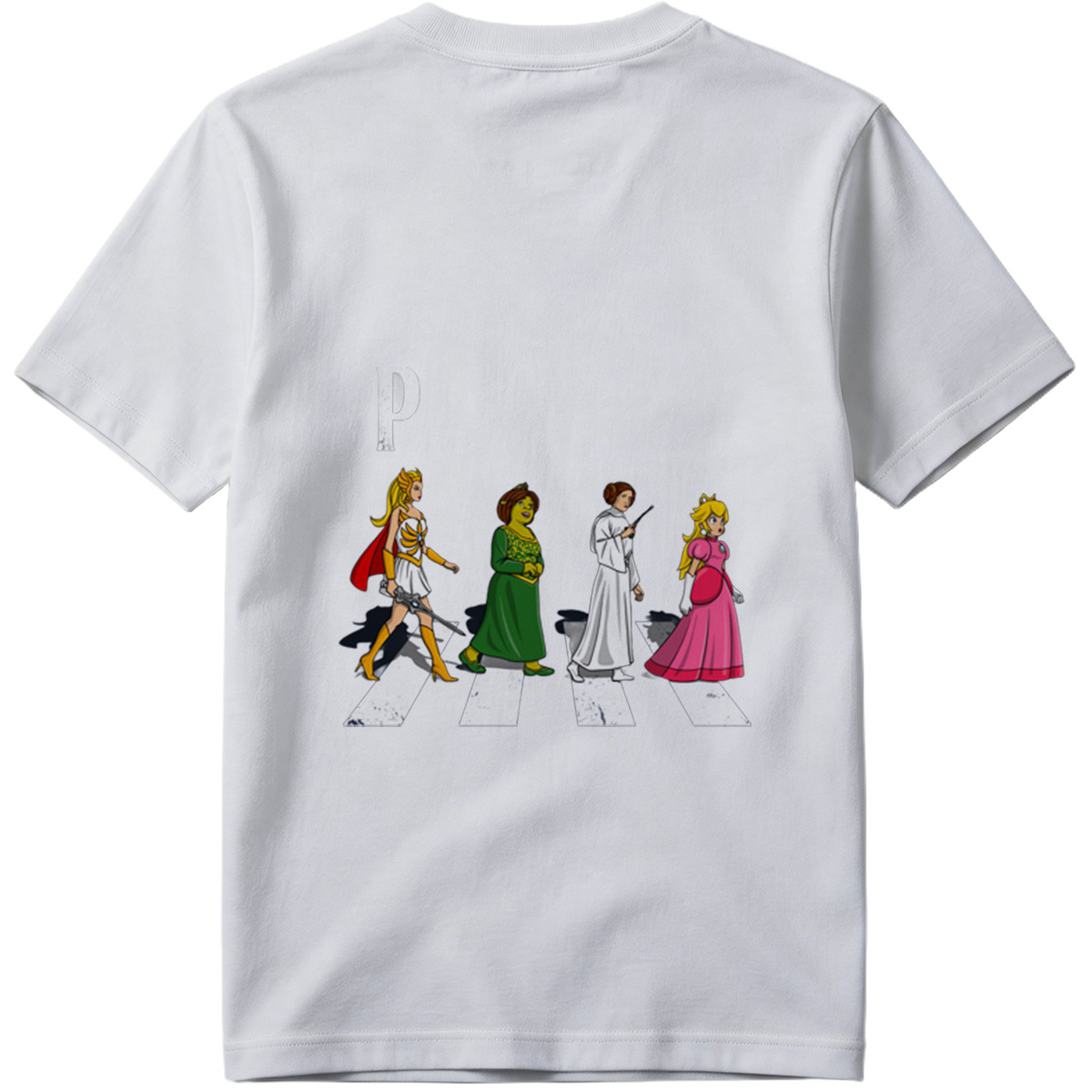 The Princesses: Wonder Woman, Shrek, Princess Leia, and Princess Peach - Tee