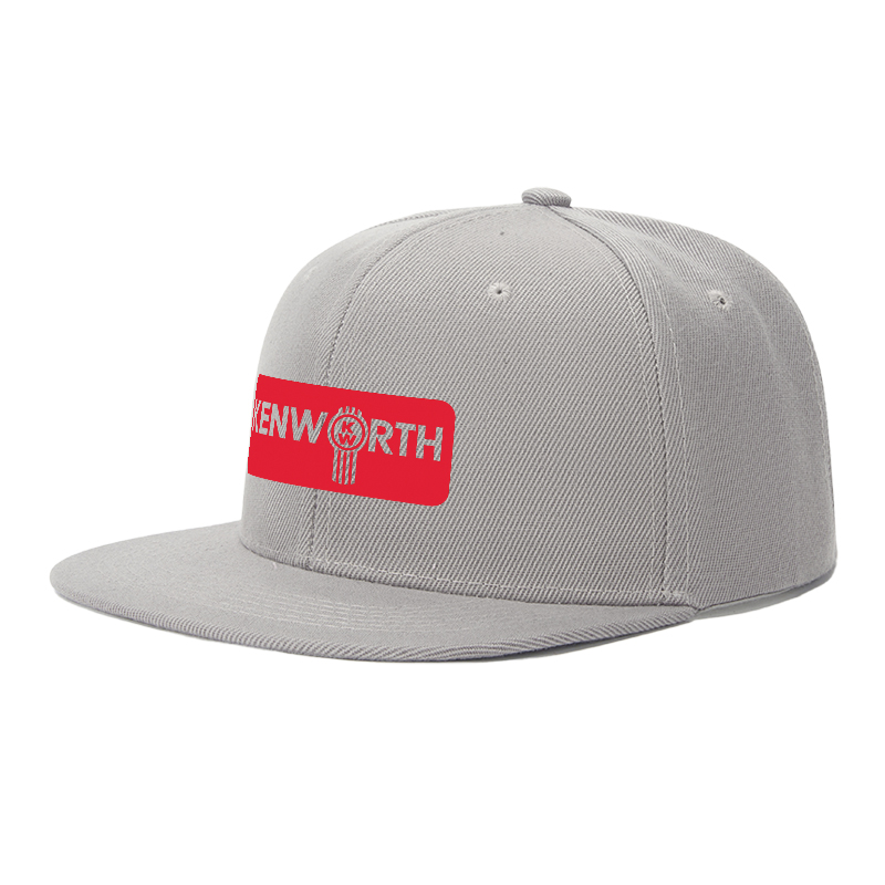 Flat Brim Baseball Cap Kenworth Logo Print Streetwear Underground Skate Style Basketball Court Skate Park Urban Outfit for Skaters Rappers Streetwear Enthusiasts