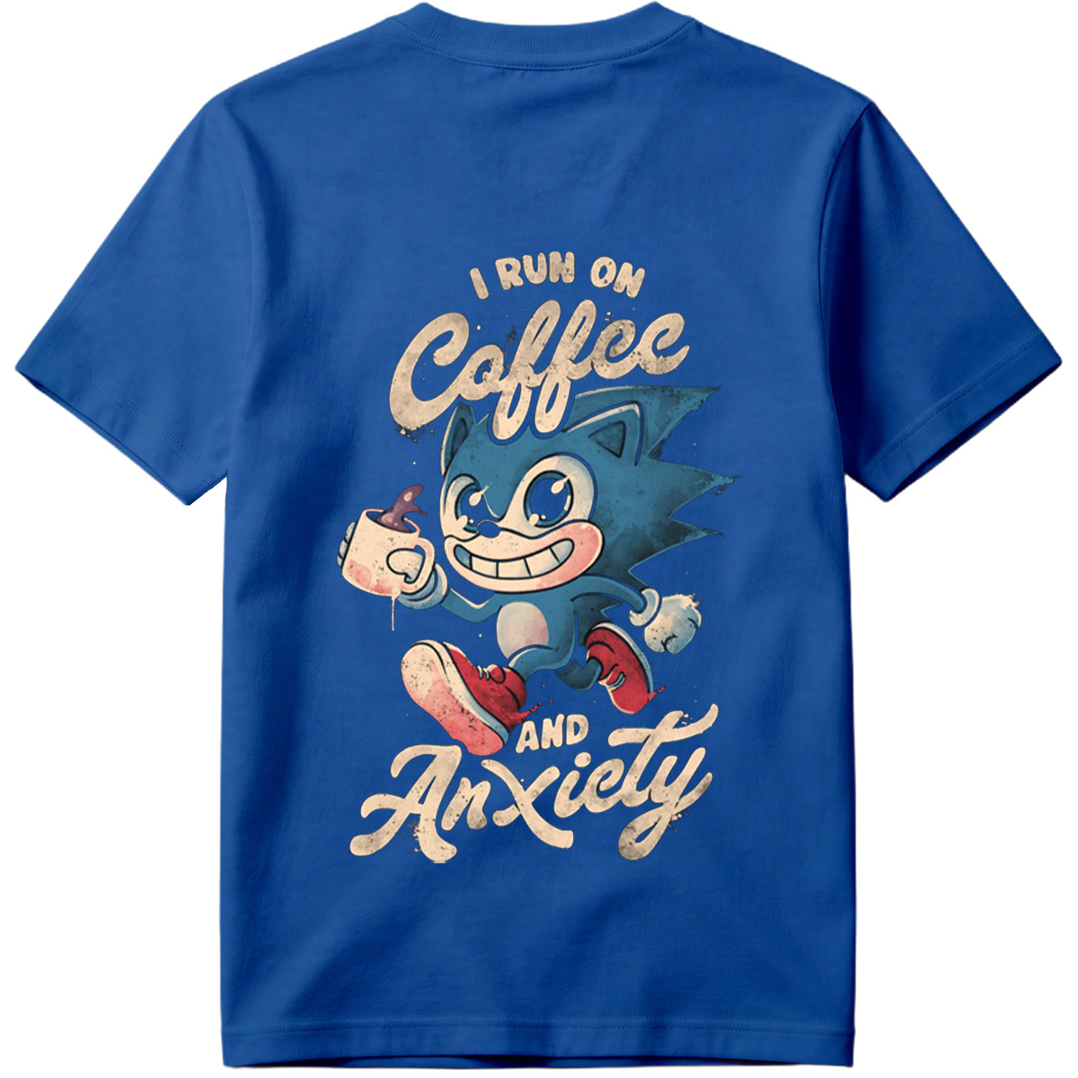 Sonic the Hedgehog: I Run on Coffee and Anxiety - Tee