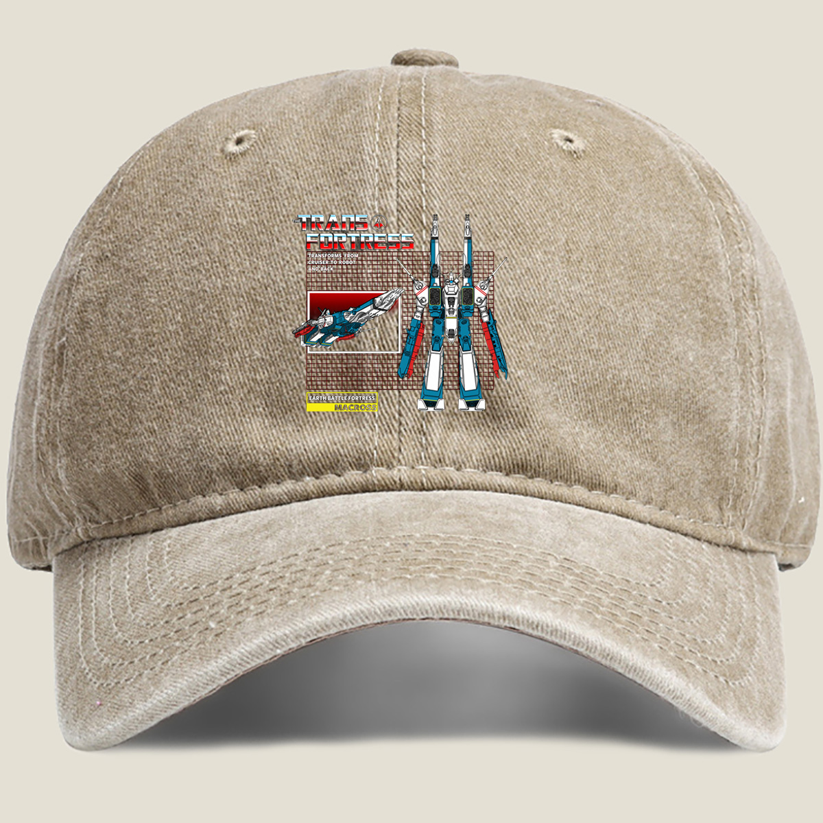 The Trans Fortress: Earth Battle Fortress Macross - Washed Denim - Baseball Cap