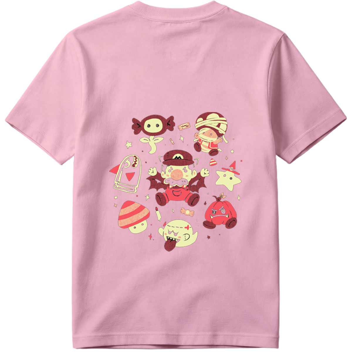 Super Mario Characters in Halloween Costumes - Tee