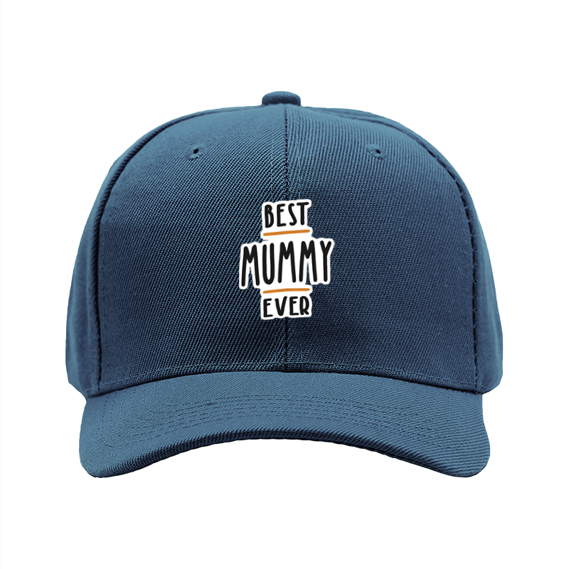 1pc New Baseball Cap Best Mummy Ever Print Unisex Adjustable Hat for Outdoor Activities Adults and Families Casual Wear Fashion Accessory
