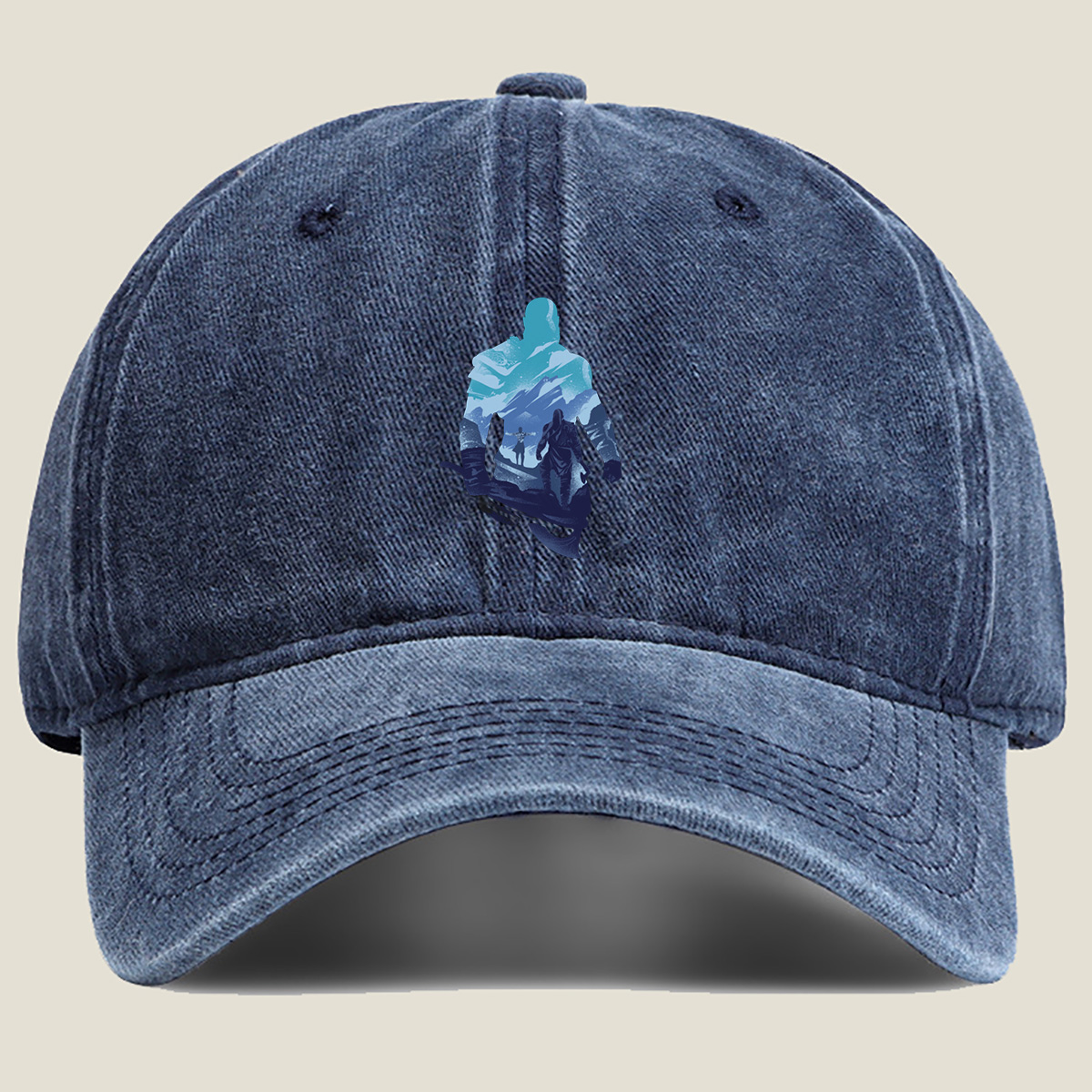 The Witcher: Geralt and Ciri - Washed Denim - Baseball Cap