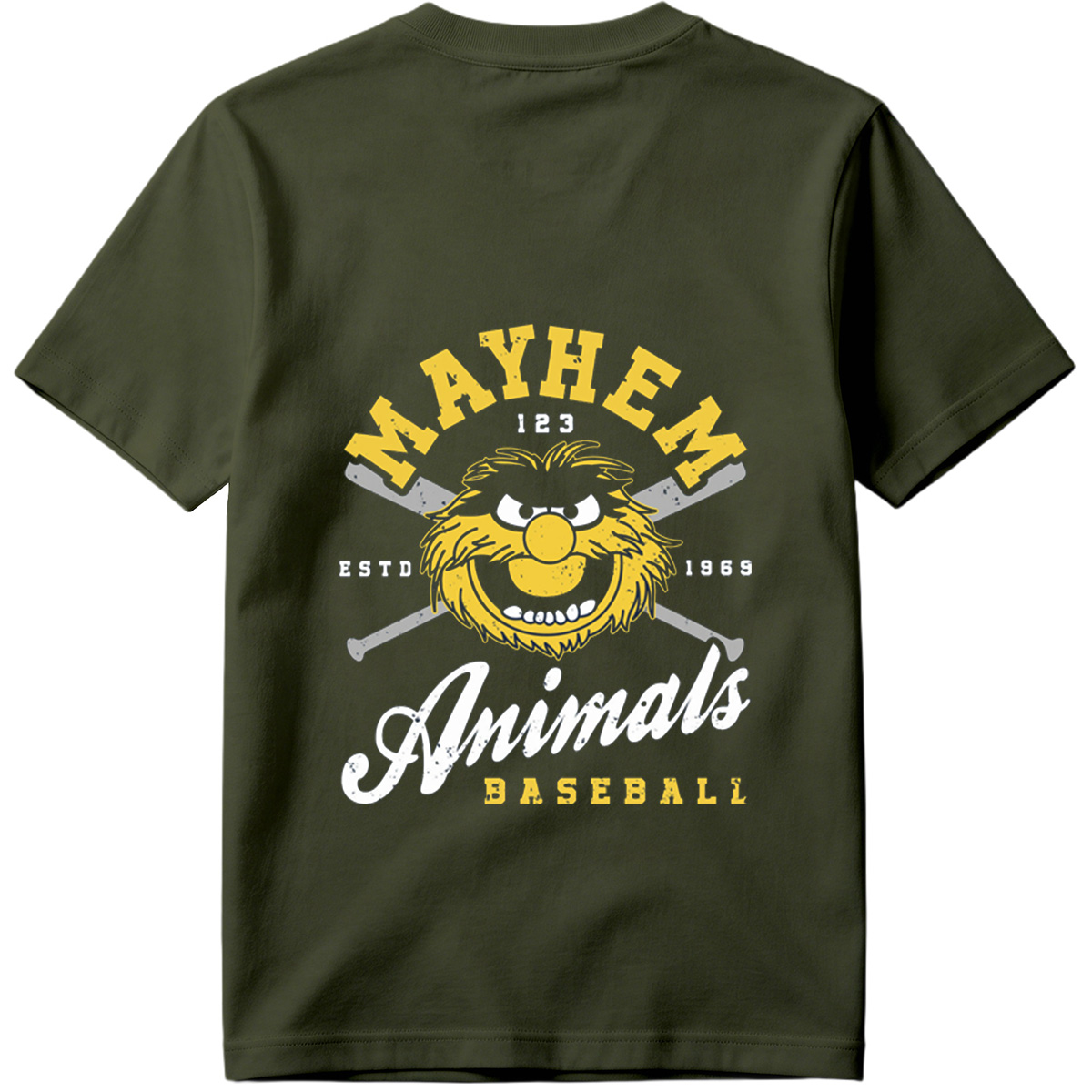 Muppets Animal Mayhem Baseball Logo - Tee