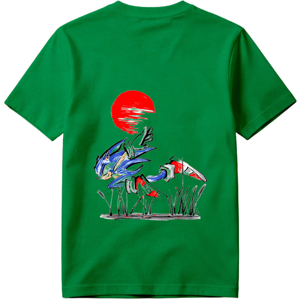 Sonic the Hedgehog Running at Sunset - Tee