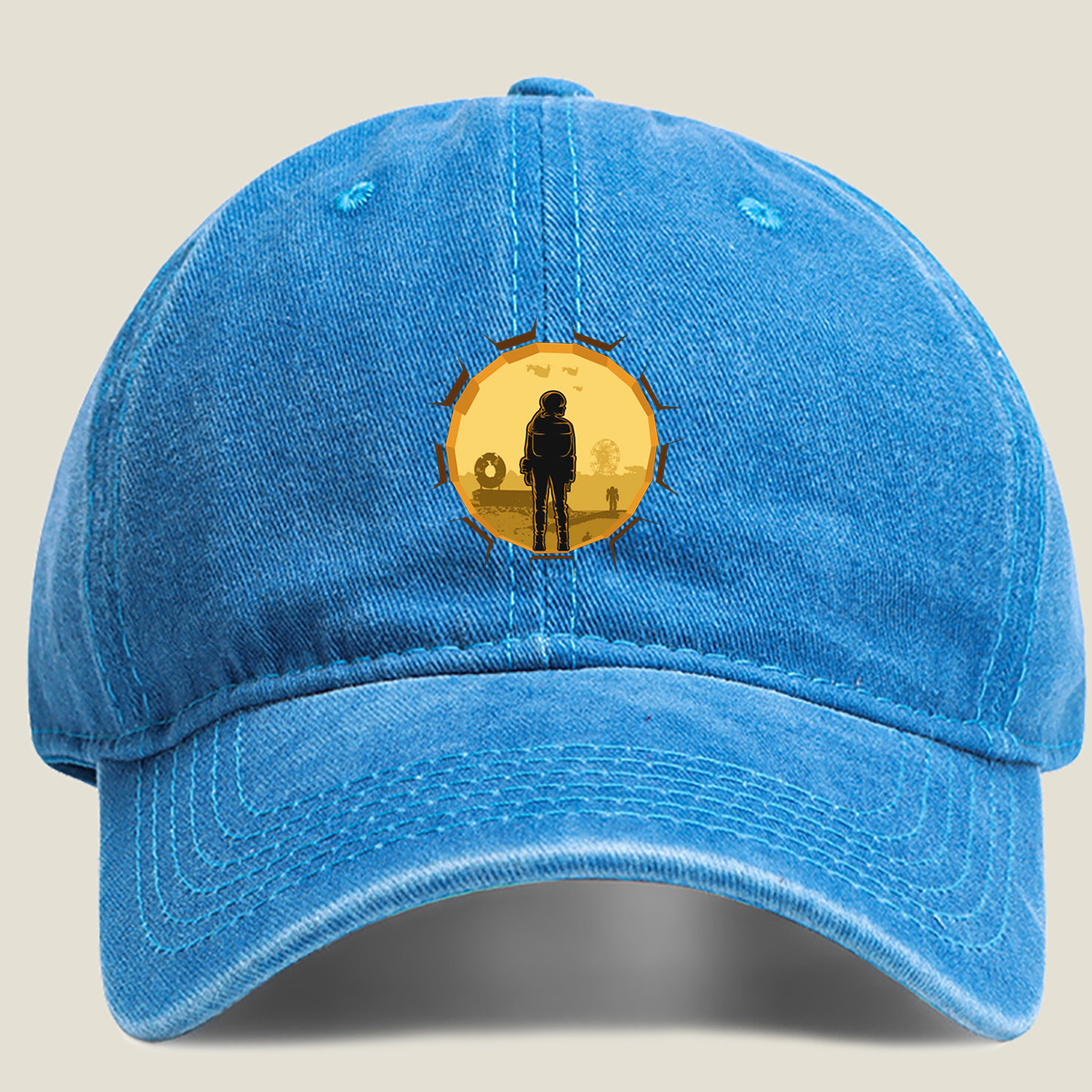Fallout: Vault Dweller's Horizon - Washed Denim - Baseball Cap