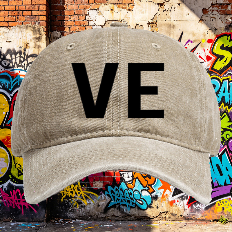 Unisex Classic Washed Cotton Hat with Minimalist 