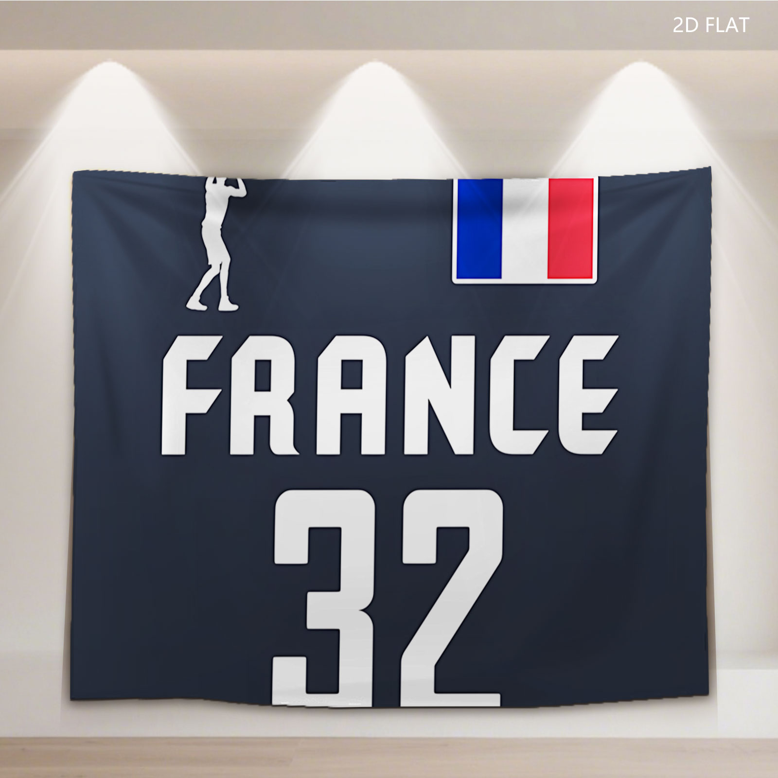 France Basketball Jersey #32 - Tapestry