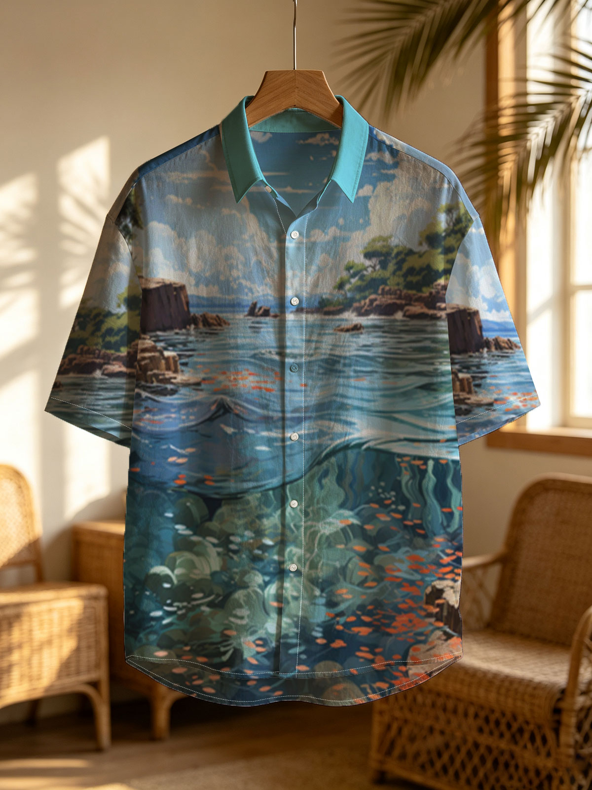 Crystal Clear Waters and Sky Reflections -  Shirt
