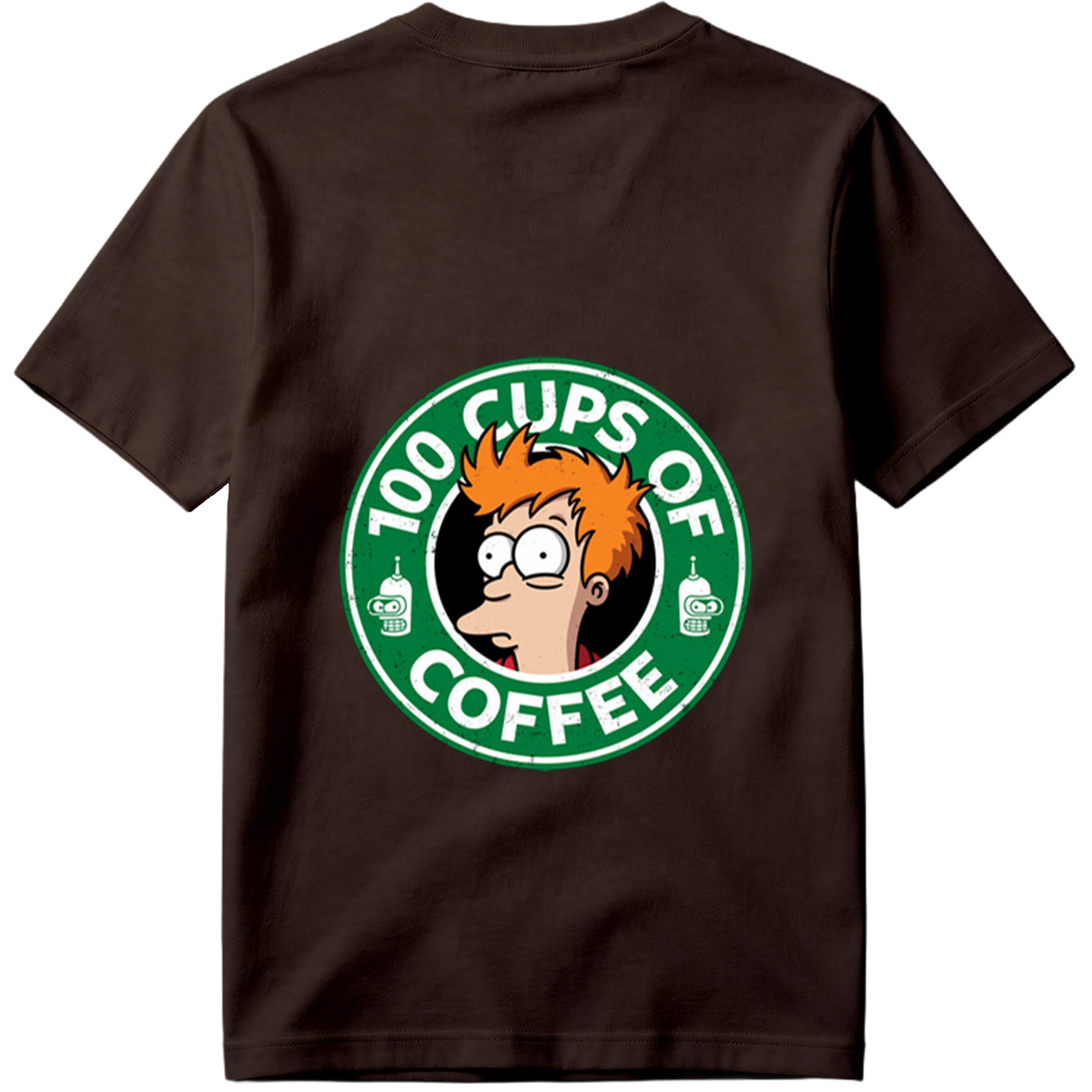 Futurama: Fry and Bender - 100 Cups of Coffee - Tee