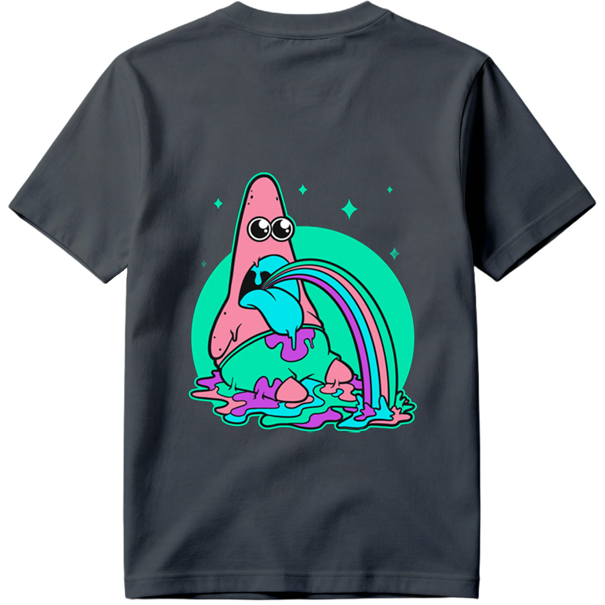 Patrick Star Rainbow Vomit - Tee