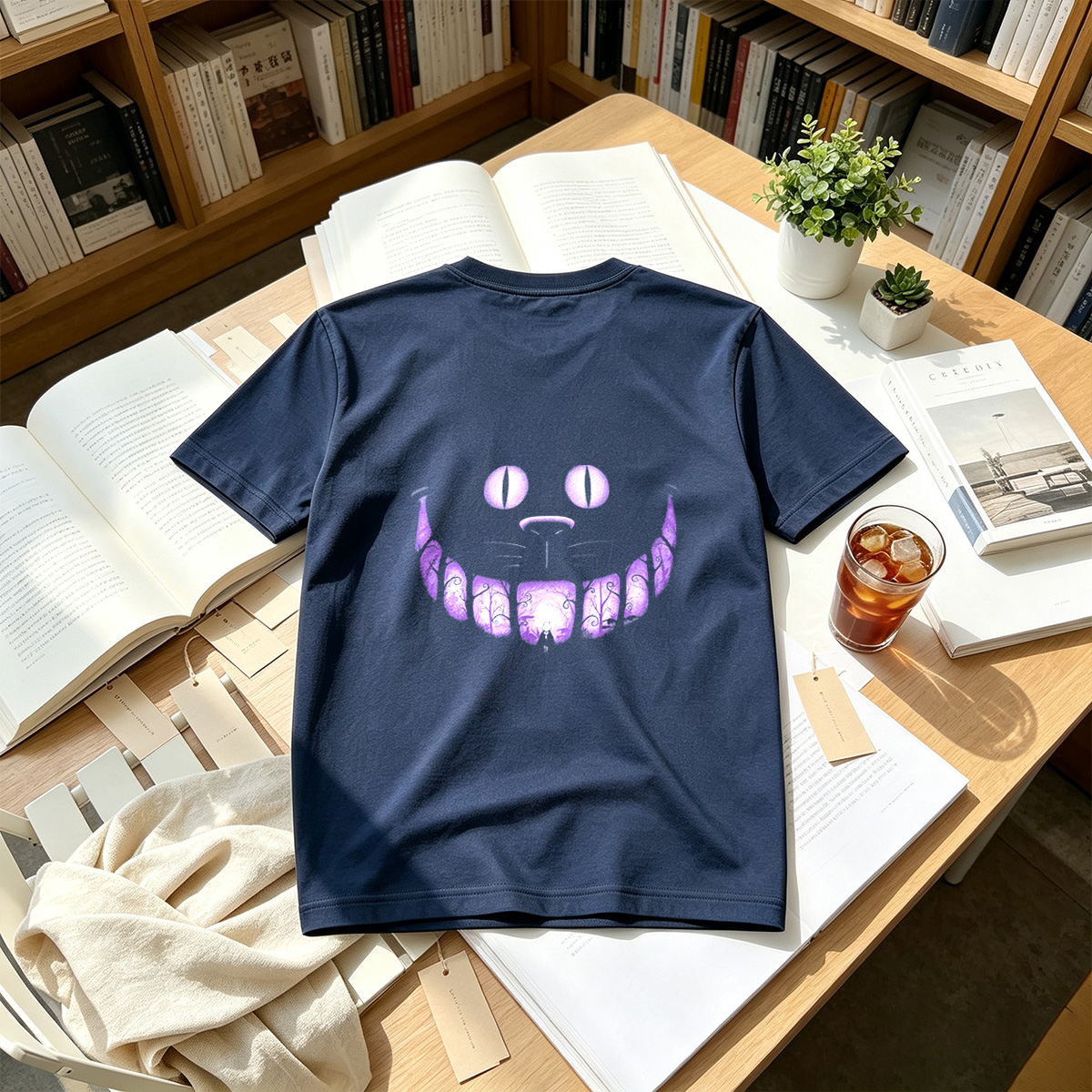 Alice in Wonderland: The Cheshire Cat's Enchanted Smile - Tee