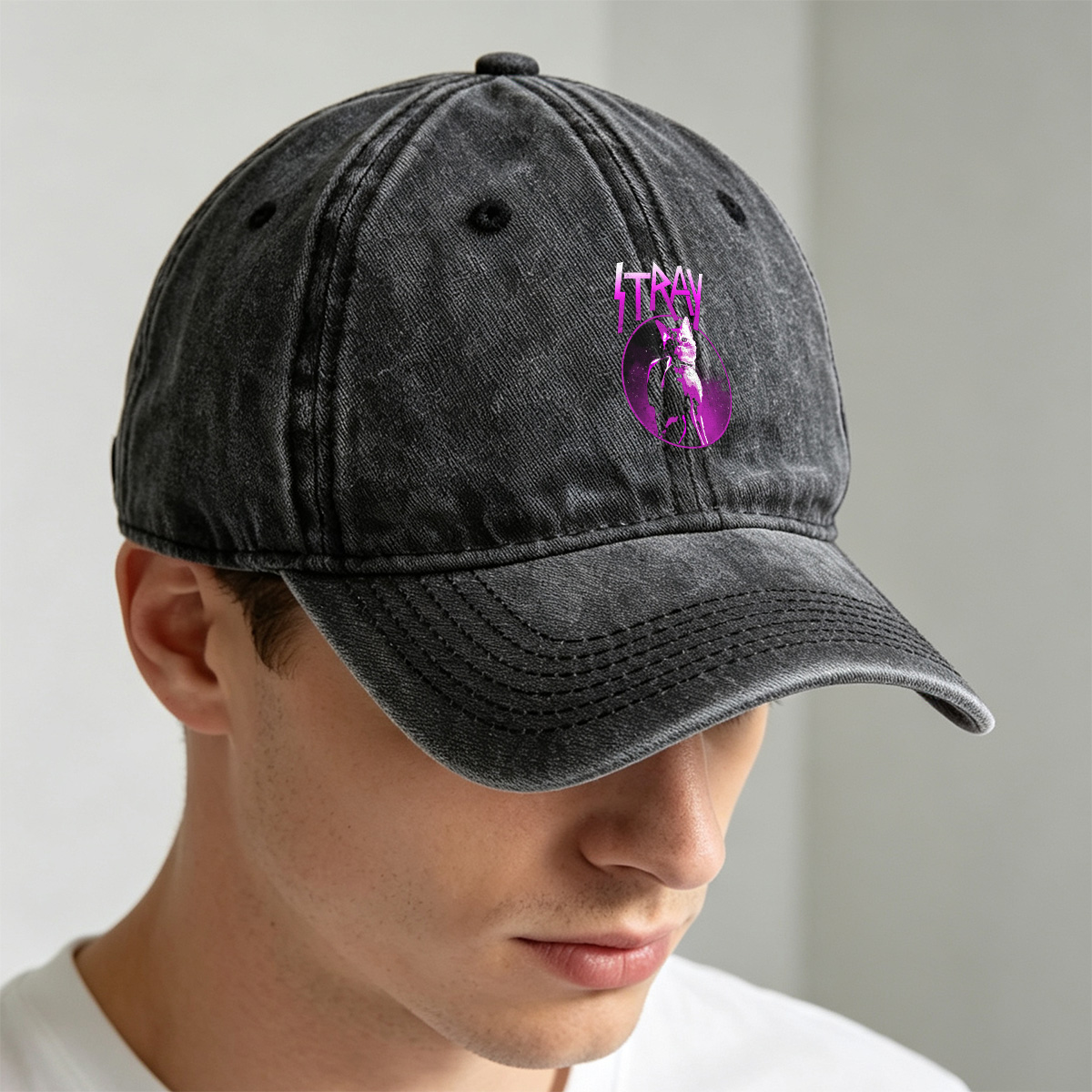 Stray - Cat Adventure - Washed Denim - Baseball Cap