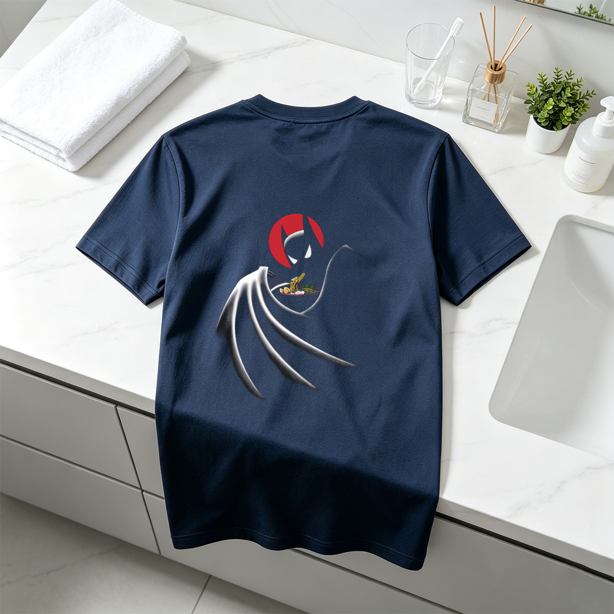 Batman Eating Ramen - Tee