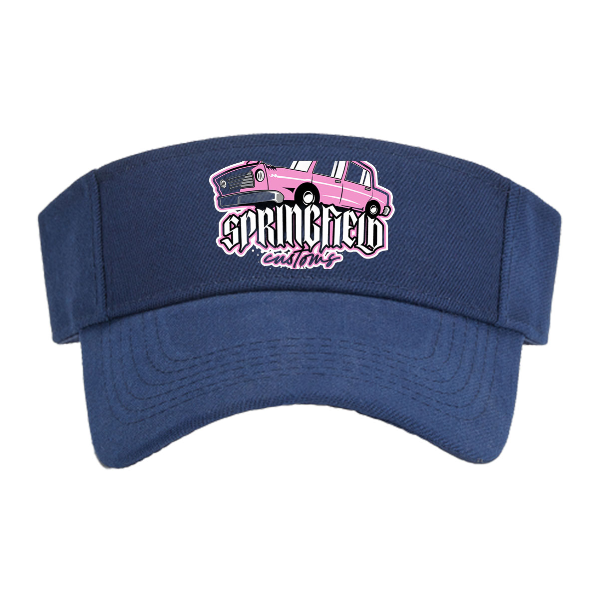 Springfield Customs Pink Car Logo -  Visor cap