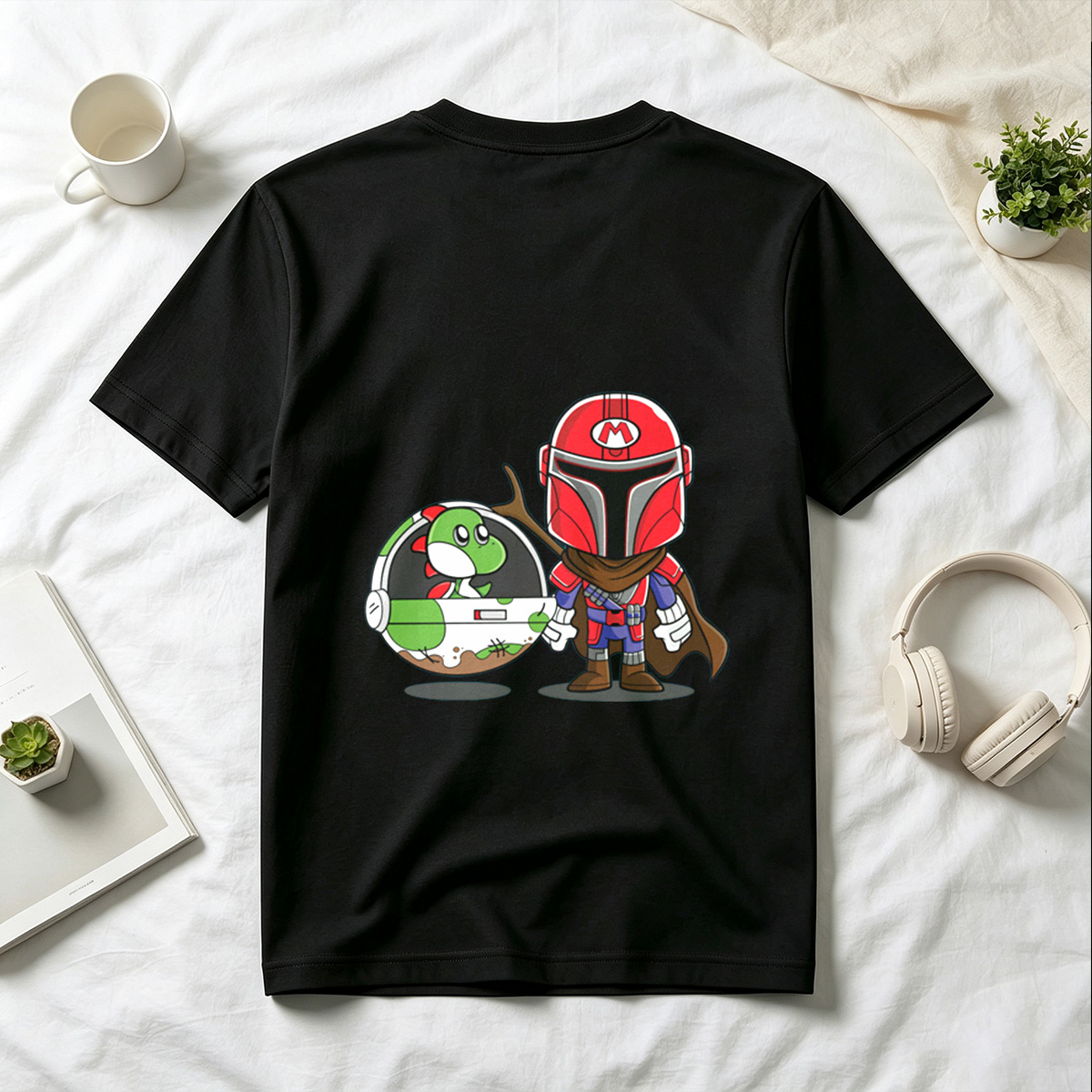 Mario x Mandalorian: Yoshi in a Pod - Tee