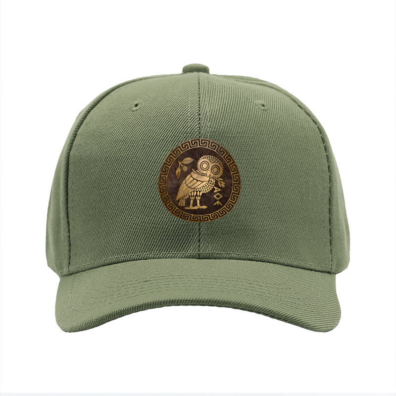 1pc New Baseball Cap Owl Pattern Greek Style Print Unisex Adjustable Hat for Outdoor Activities and Casual Wear Adults Fashion Accessory